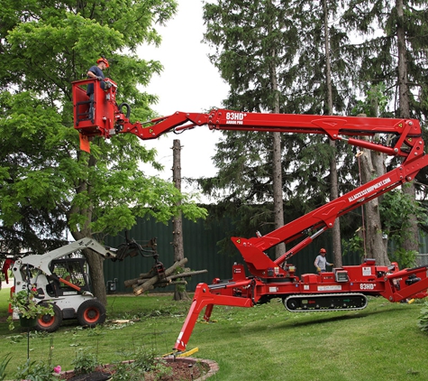 A  W D Tree Service - Rochester, MI. Our new tracked lift.
