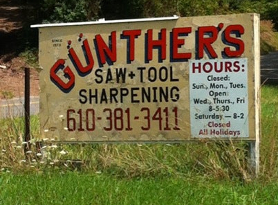 Gunther's Saw & Tool Sharpening Service - Saylorsburg, PA