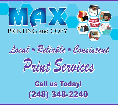 Max Printing and Copy - Novi, MI