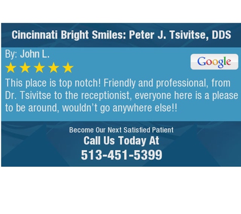 Cincinnati Bright Smiles: Peter J. Tsivitse, DDS - Cincinnati, OH