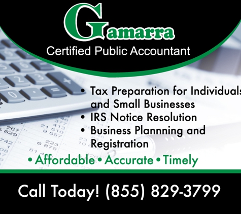 GAMARRA, CPA INC. - Tax Preparation - Concord, CA