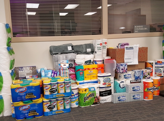 Kansas Counselors Inc - Shawnee Mission, KS. Hope House Donations - July 2018