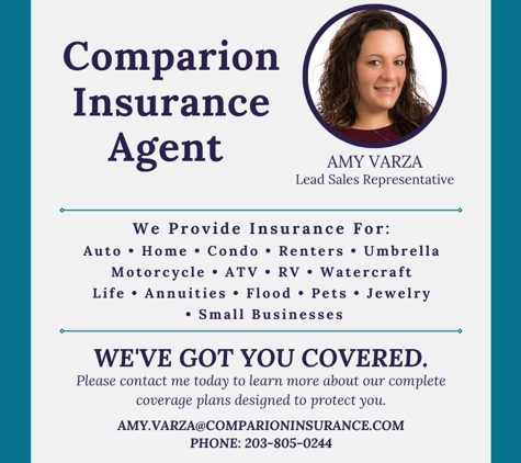 Amy Varza at Comparion Insurance Agency - Middlebury, CT