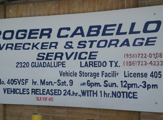 Roger Cabello Wrecker Service - Laredo, TX