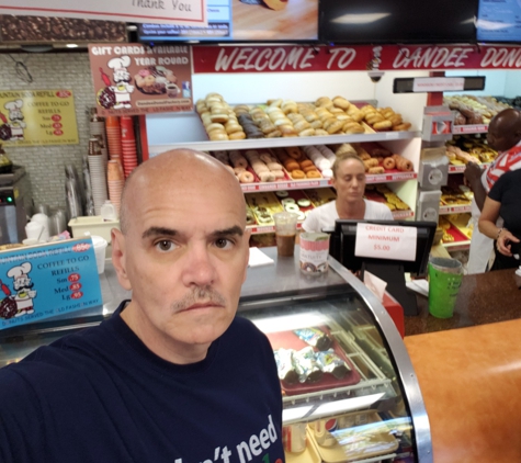 Dandee Donut Factory - Pompano Beach, FL. Bill Lewis of Vero Beach visiting Dandee Donuts in Pompano Beach, Florida.