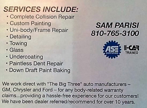 SP AUTOMOTIVE REFINISHING - Marine City, MI