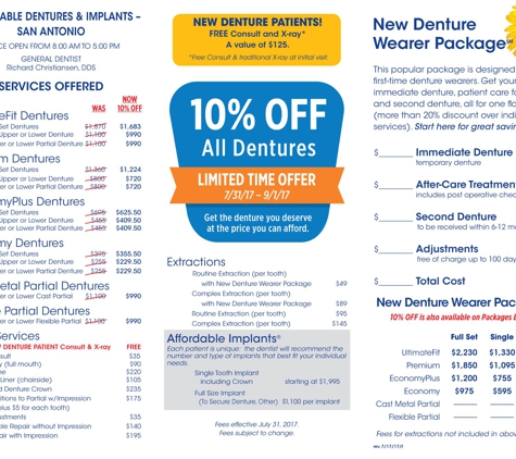 Affordable Dentures - San Antonio, TX