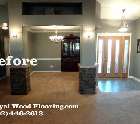 Royal Wood Flooring - Phoenix, AZ. Before laminate floor installation.