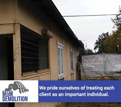 M&M Demolition - Harrington Park, NSW. We pride ourselves of treating each client as an important individual.