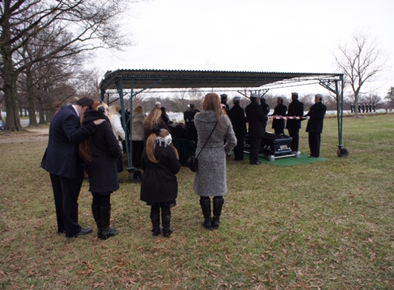 Henson & Kitchen Mortuary - Huntington, WV. Graveside Service By Henson and Kitchen Mortuary For veteran In Arlington National Cemetery.