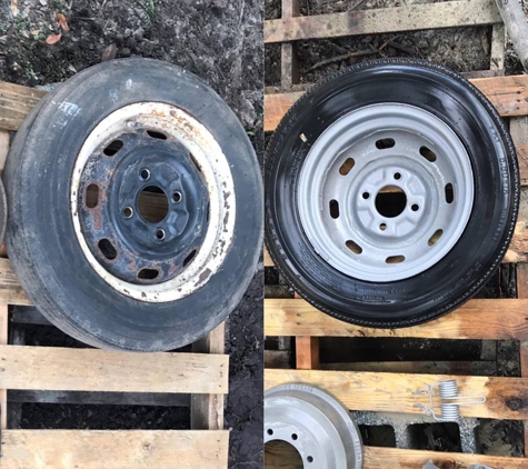 Acme Surface Restorations - Summerville, SC. Before and After Tire/Rim