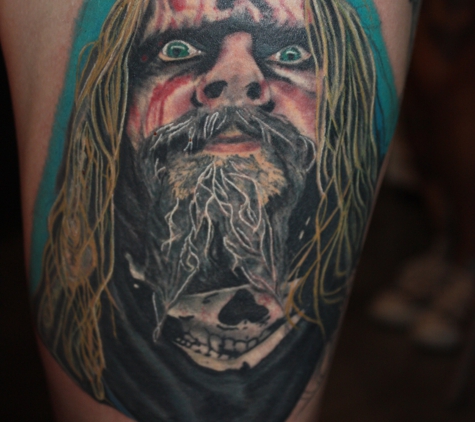 Why Not Ink Tattoo - Mission Hills, CA. Realistic Rob Zombie color portrait by john c