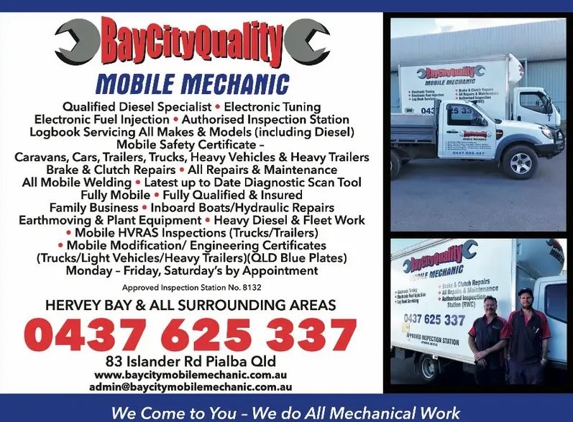 Bay City Quality Mobile Mechanic - Pialba, QLD