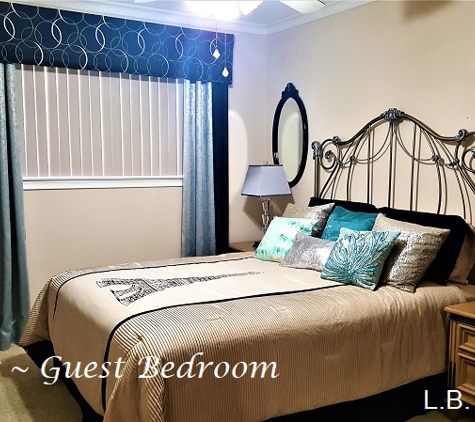 L.B. Interiors - Granada Hills, CA. Art Deco Inspired guest Bedroom
