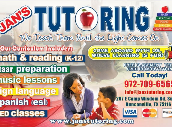 Jan's Math Tutoring - Duncanville, TX