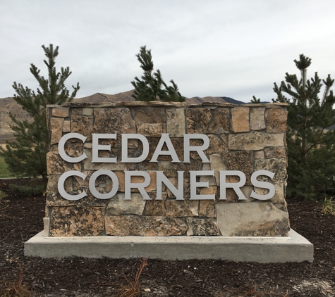 Signarama Orem, UT - Orem, UT. Dimensional Raised Letter Monument Sign• Provo Utah • Property Management • Cedar Corner