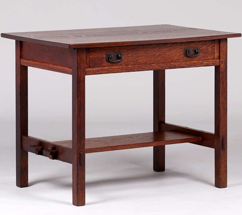 New England Antiques - Punta Gorda, FL. L.&J.G. Stickley Mission Oak Library Desk ~ Previously sold.