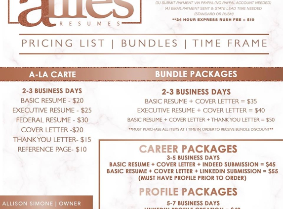 Allie's Resumes - Longview, TX