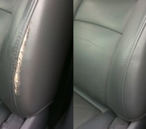 Vinyl & Leather Renew - Portland, OR. Car Vinyl Seat Repair - Before and After