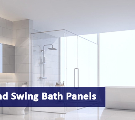 Supreme Shower Screens - Molendinar, QLD. Fix And Swing Bath Panels