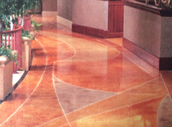Complete Concrete - Houston, TX. Decorative stained interior floors