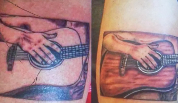 Immortal ink - Hephzibah, GA. before on left and after on right