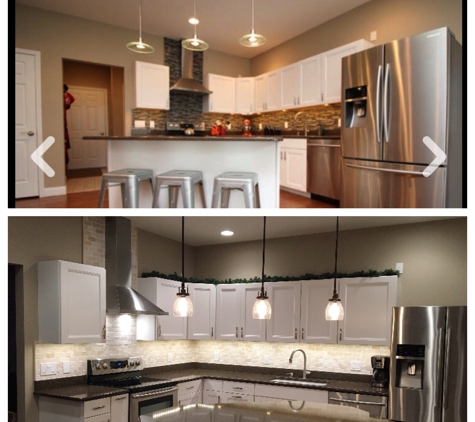 Dakota Builders - Rapid City, SD. Top: Before
Bottom After

Our kitchen looks amazing with the new bright stone done by Dakota Builders!