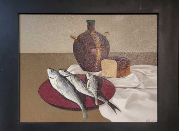 Metro Gallery - Lincoln, NE. Faridun Zoda - Wine, Bread And Fish