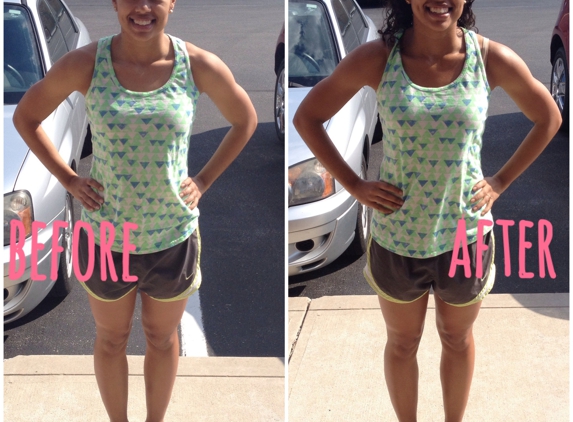 Sunlessly Tanned - Carmel, IN. before & after