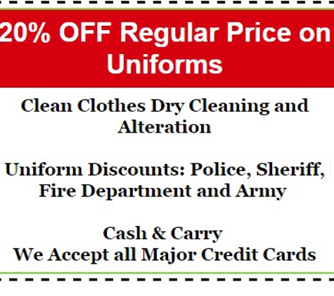 Clean Clothes Dry Cleaners and Alterations - Eastway Drive - Charlotte, NC