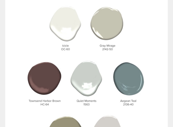 All Los Angeles Painting Co - Los Angeles, CA. Benjamin Moore Holiday Color Palette