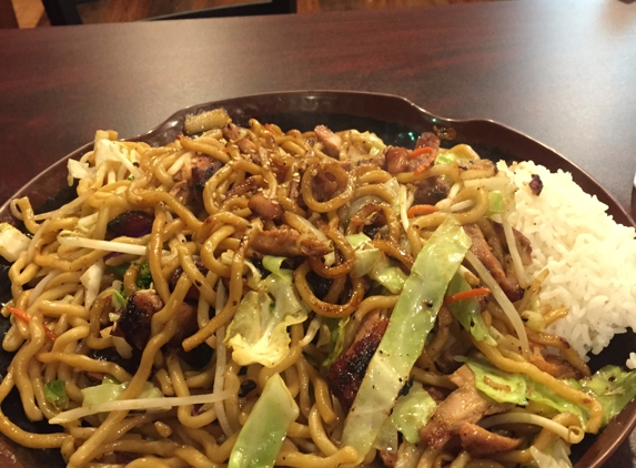 I Love Teriyaki - Roseville, CA. Their food is very flavorful and yummy. Cooked to order. My hubby and I share the chicken noodle bowl and it's huge!  Definitely enough food for 2 people.