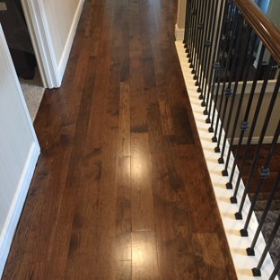 Johnson County Hardwood Floors - Lenexa, KS. Hickory 3"4"5" 1/2 Coffee Brown 1/2 Dark Walnut Shawnee Ks 