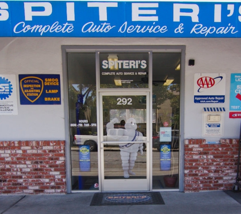 Spiteri's Auto Service - Belmont, CA. Front of Shop