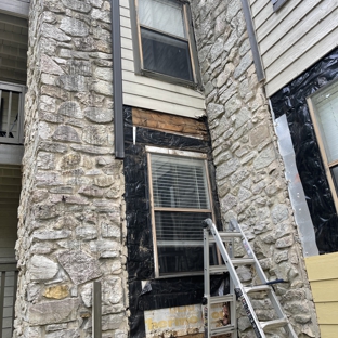 Plan b  Home Improvements - Clarksville, TN. Stone  point Repair  window.