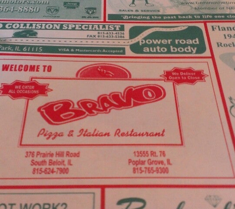 Bravo Pizza & Italian Restaurant - South Beloit, IL