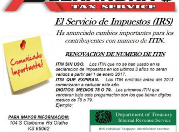 Alexandra's Tax Services - Olathe, KS