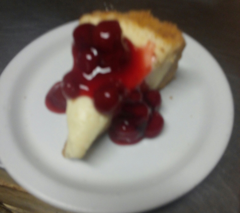 Jr's Diner - Centralia, MO. Cheese cake made on house at. JR's