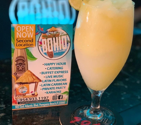 Bohio Latin Flavors - Margate, FL. Frozen pasion fruio cocktail