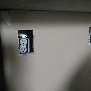 The Magic of Granite LLC - Hutto, TX. Unsecured outlet/no faceplate