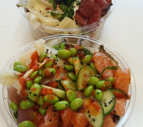 Mainland Poke - Glendale, CA. Spicy salmon and albacore.