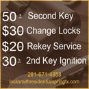 Locksmith Residential Spring TX - Locksmiths Equipment & Supplies