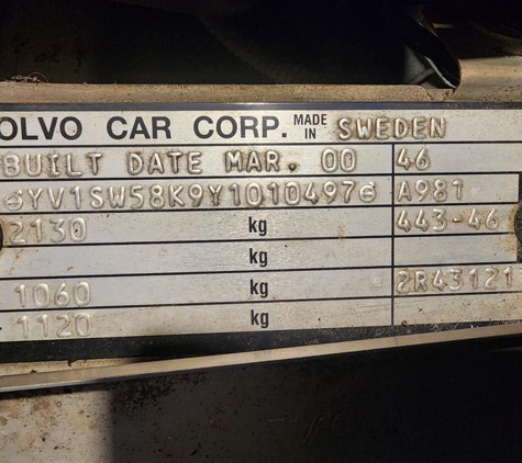 Clarence Valley Wreckers - South Grafton, NSW. My Vin Number