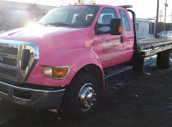 Henderson Towing. HENDERSON TOWING. 313-837-7777. You've called the rest, now please call THE BEST.