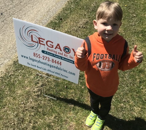 Legacy Heating and Air, Inc. - Elkhart, IN. Thumbs UP!