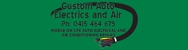 Custom Auto Electrics & Air - Car Air Conditioning