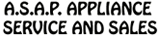 A.S.A.P. Appliance Service & Sales - Washing Machines & Dryer Repairs, Service & Parts