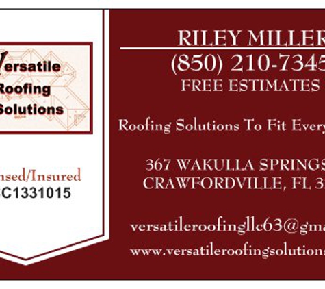 Versatile Roofing Solutions LLC - Crawfordville, FL