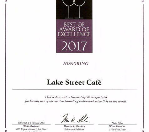 Lake Street Cafe - Elkhart Lake, WI