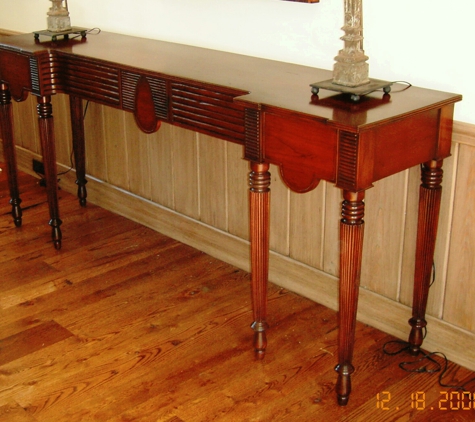 Manna & Son Fine Cabinetmakers - Malabar, FL. mahogany side table